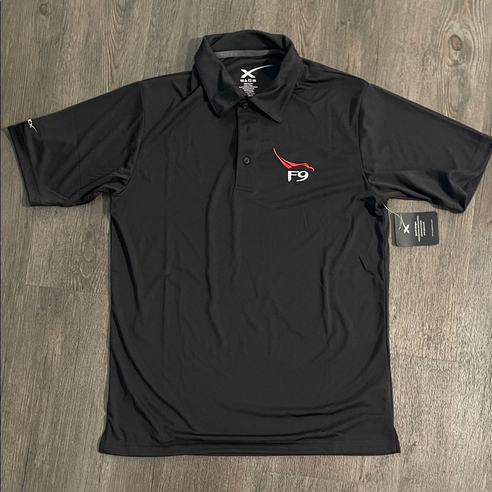 Men's F9 Spacex Black Performance Polo
